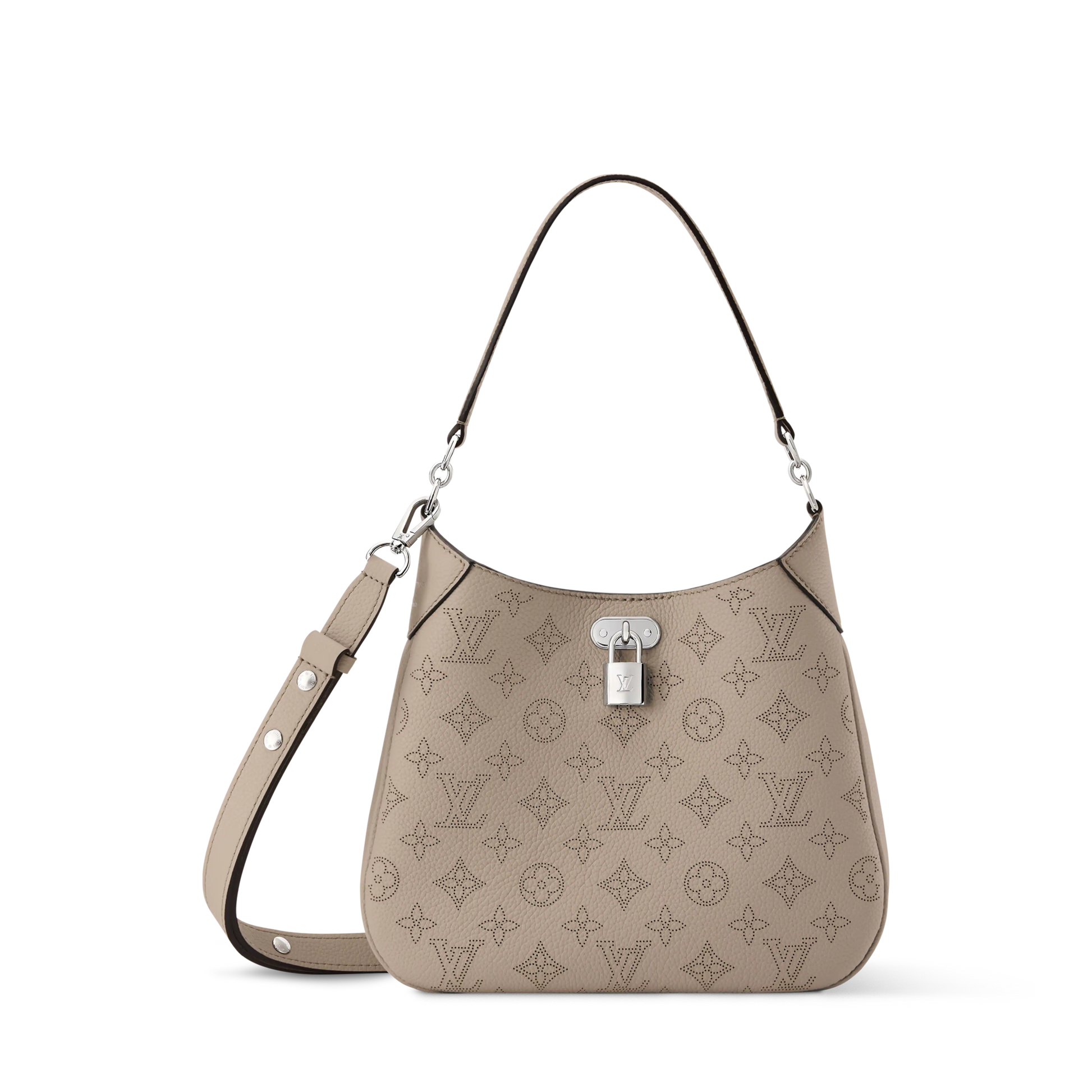 Women's All Around PM Galet Perforated Mahina Calfskin Leather Tote Bag M27336