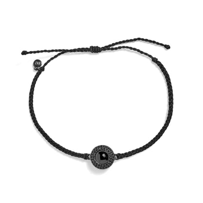 Personalized PavĂ© Circle Photo Bracelet