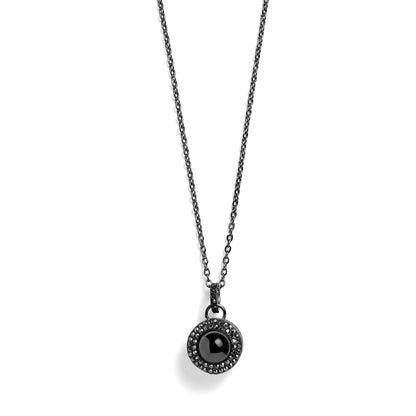 Personalized PavĂ© Circle Photo Necklace