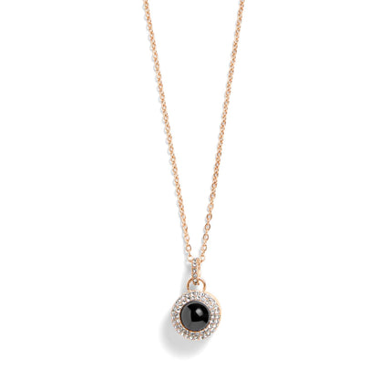 Personalized PavĂ© Circle Photo Necklace