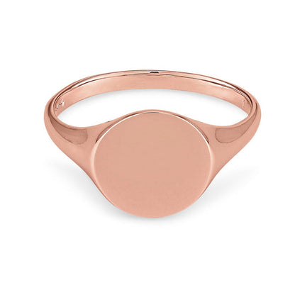 Engravable Circle Signet Ring