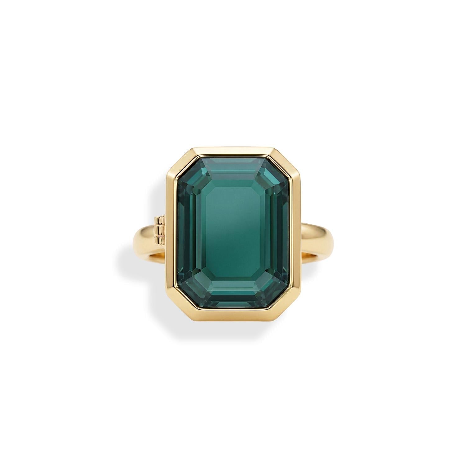 Personalized Cocktail Locket Ring