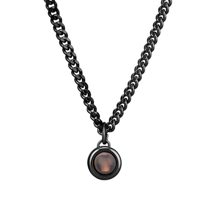 Personalized Curb Chain Photo Necklace