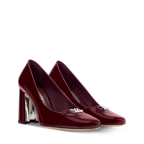 Women's Swing Bordeaux Patent Calf Leather Pump 1AJMLE