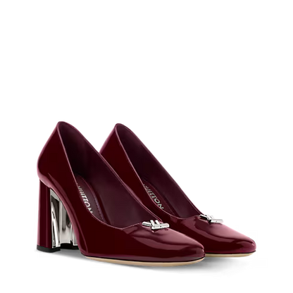 Women's Swing Bordeaux Patent Calf Leather Pump 1AJMLE