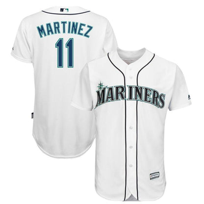 Men's Seattle Mariners Edgar Martinez Majestic White Home Cool Base Player Jersey
