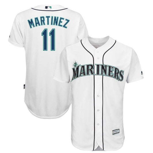 Men's Seattle Mariners Edgar Martinez Majestic White Home Cool Base Player Jersey