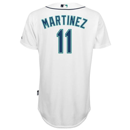 Men's Seattle Mariners Edgar Martinez Majestic White Home Cool Base Player Jersey