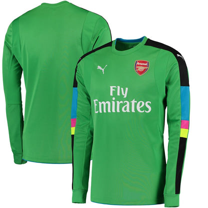 Arsenal Puma 2016/17 Away Goalkeeper Long Sleeve Shirt With English Premier League Sponsor - Green