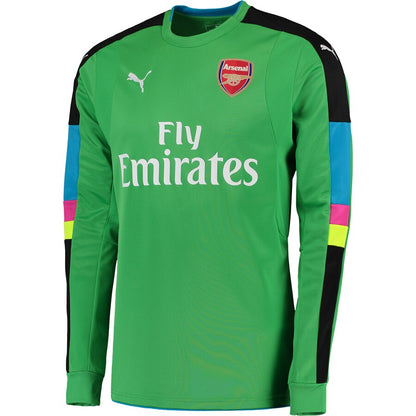 Arsenal Puma 2016/17 Away Goalkeeper Long Sleeve Shirt With English Premier League Sponsor - Green