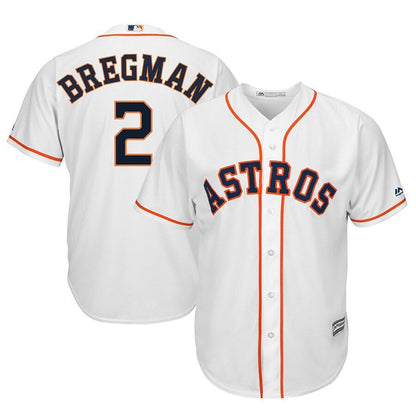 Alex Bregman 2 Houston Astros Home Official Cool Base Player Replica Jersey