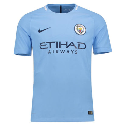 Manchester City Nike 2017/18 Home Authentic Blank Jersey - Blue