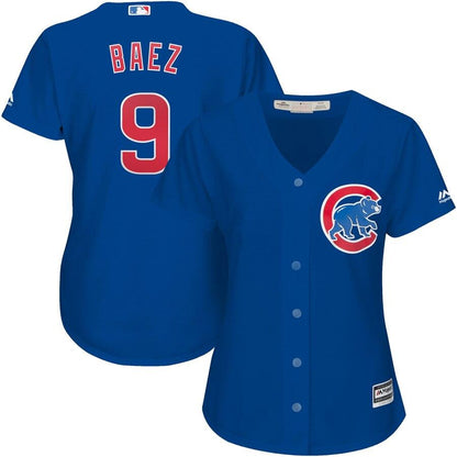 Javier Baez 9 Chicago Cubs Women's Alternate Cool Base Replica Player Jersey