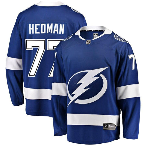 Victor Hedman Tampa Bay Lightning  Branded Home Premier Breakaway Player Jersey – Blue