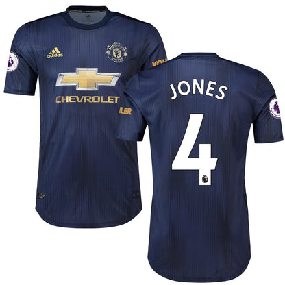 Phil Jones Manchester United adidas 2018/19 Third Authentic Player Jersey – Navy