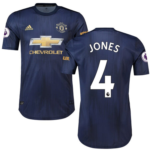 Phil Jones Manchester United adidas 2018/19 Third Authentic Player Jersey – Navy