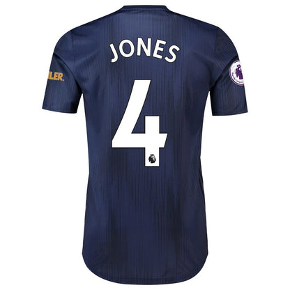 Phil Jones Manchester United adidas 2018/19 Third Authentic Player Jersey – Navy