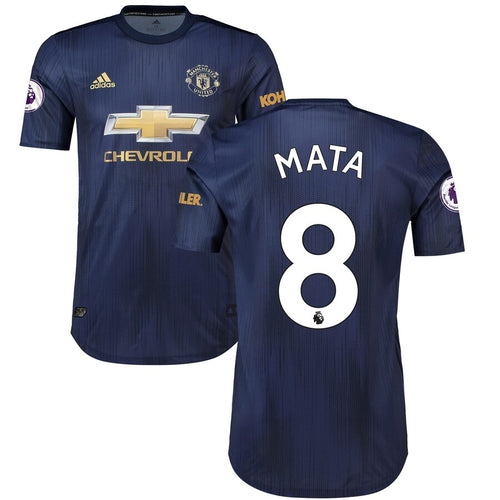 Juan Mata Manchester United adidas 2018/19 Third Authentic Player Jersey – Navy