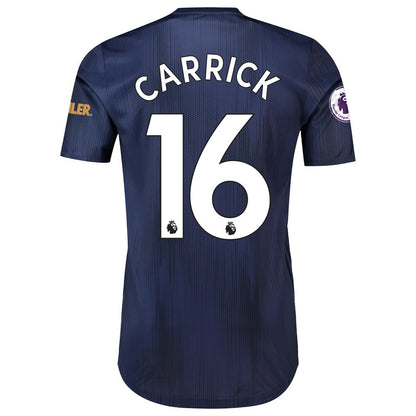 Michael Carrick Manchester United adidas 2018/19 Third Authentic Player Jersey – Navy