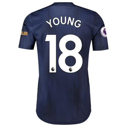 Ashley Young Manchester United adidas 2018/19 Third Authentic Player Jersey – Navy