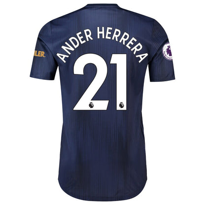 Ander Herrera Manchester United adidas 2018/19 Third Authentic Player Jersey – Navy
