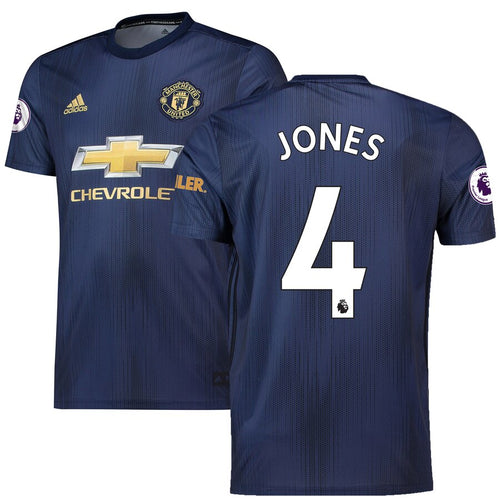 Phil Jones Manchester United adidas 2018/19 Third Replica Player Jersey – Navy