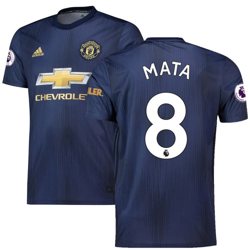 Juan Mata Manchester United adidas 2018/19 Third Replica Player Jersey – Navy