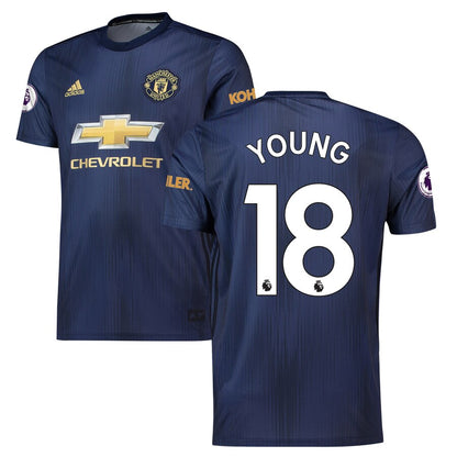Ashley Young Manchester United adidas 2018/19 Third Replica Player Jersey – Navy