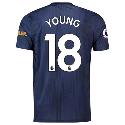Ashley Young Manchester United adidas 2018/19 Third Replica Player Jersey – Navy