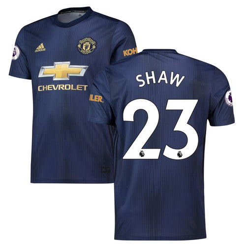 Luke Shaw Manchester United adidas 2018/19 Third Replica Player Jersey – Navy