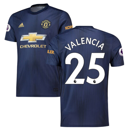 Antonio Valencia Manchester United adidas 2018/19 Third Replica Player Jersey – Navy