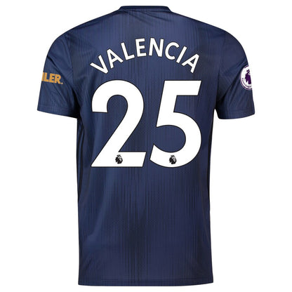 Antonio Valencia Manchester United adidas 2018/19 Third Replica Player Jersey – Navy