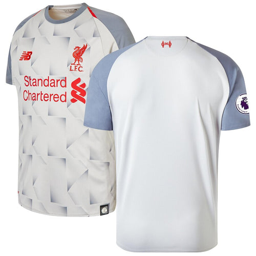 Liverpool New Balance 2018/19 Third Replica Patch Jersey – Gray