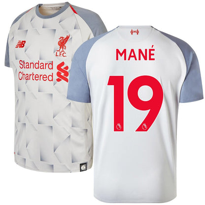 Sadio Mané Liverpool New Balance Youth 2018/19 Third Replica Player Jersey – Gray