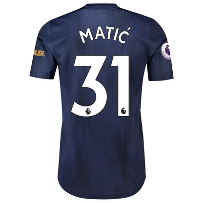 Nemanja Matic Manchester United adidas 2018/19 Third Authentic Player Jersey – Navy