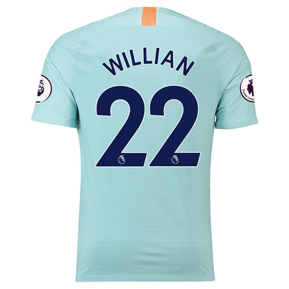 Willian Borges da Silva Chelsea Nike 2018/19 Third Authentic Vapor Match Player Jersey – Blue