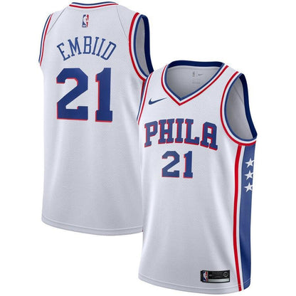 Joel Embiid Philadelphia 76ers Swingman Player Jersey - Association Edition – White