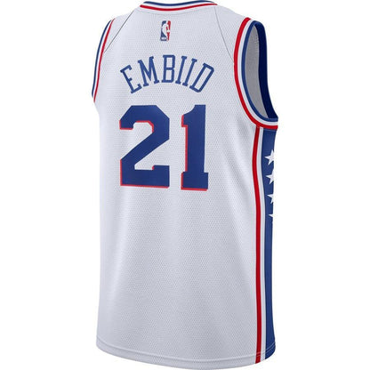 Joel Embiid Philadelphia 76ers Swingman Player Jersey - Association Edition – White