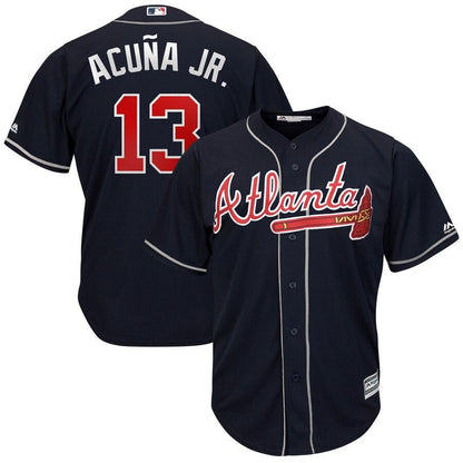 Ronald Acuna Jr. Atlanta Braves Majestic Alternate Cool Base Player Replica Jersey