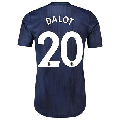 Diogo Dalot Manchester United adidas 18/19 Third Authentic Jersey – Navy