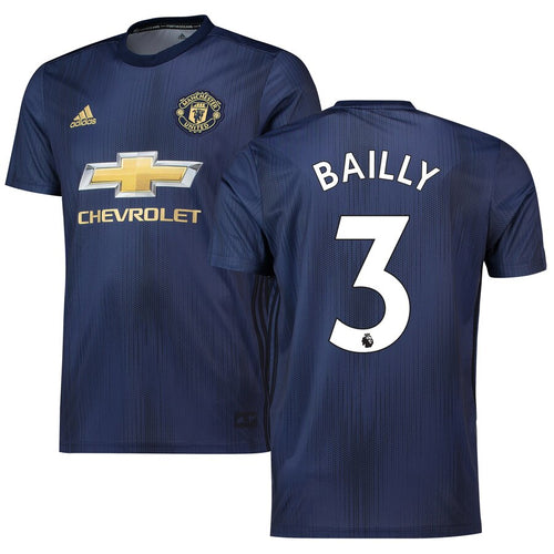 Eric Bailly Manchester United adidas 18/19 Third Replica Jersey – Navy