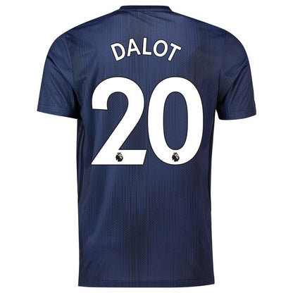 Diogo Dalot Manchester United adidas 18/19 Third Replica Jersey – Navy