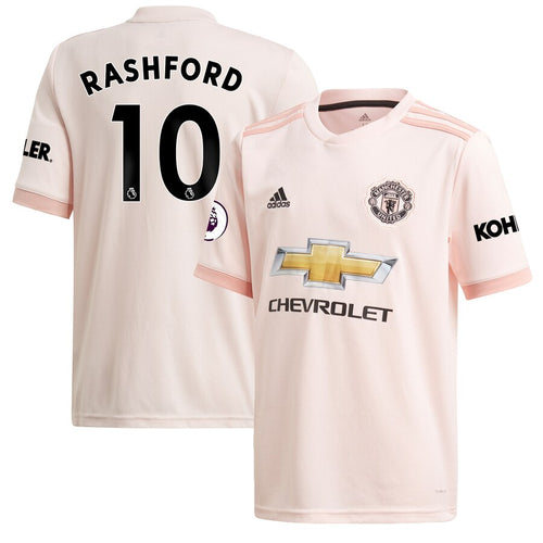 Marcus Rashford Manchester United adidas 18/19 Away Authentic Jersey – Coral