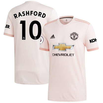 Marcus Rashford Manchester United adidas 18/19 Away Replica Jersey – Coral