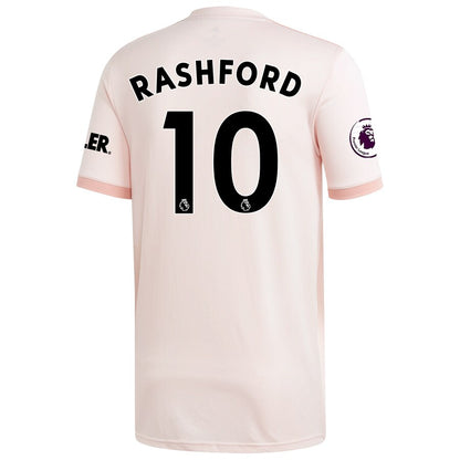 Marcus Rashford Manchester United adidas 18/19 Away Replica Jersey – Coral
