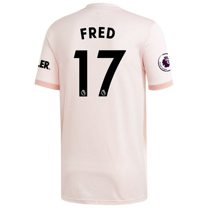 Fred Manchester United adidas 18/19 Away Replica Jersey – Coral