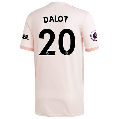 Diogo Dalot Manchester United adidas 18/19 Away Replica Jersey – Coral