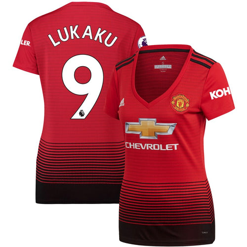 Romelu Lukaku Manchester United adidas Women's 18/19 Home Replica Jersey – Red