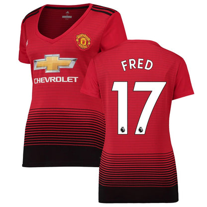Fred Manchester United adidas Women's 18/19 Home Replica Jersey – Red