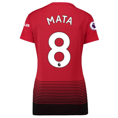 Juan Mata Manchester United adidas Women's 18/19 Home Replica Jersey – Red